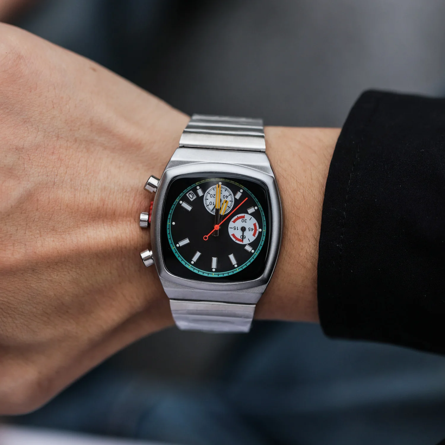 CILOA relojes cuadrados para hombre, retro, automático, steeldive, cuarzo, electrónica inoxidable, lujo masculino, nuevo en reloj para hombre