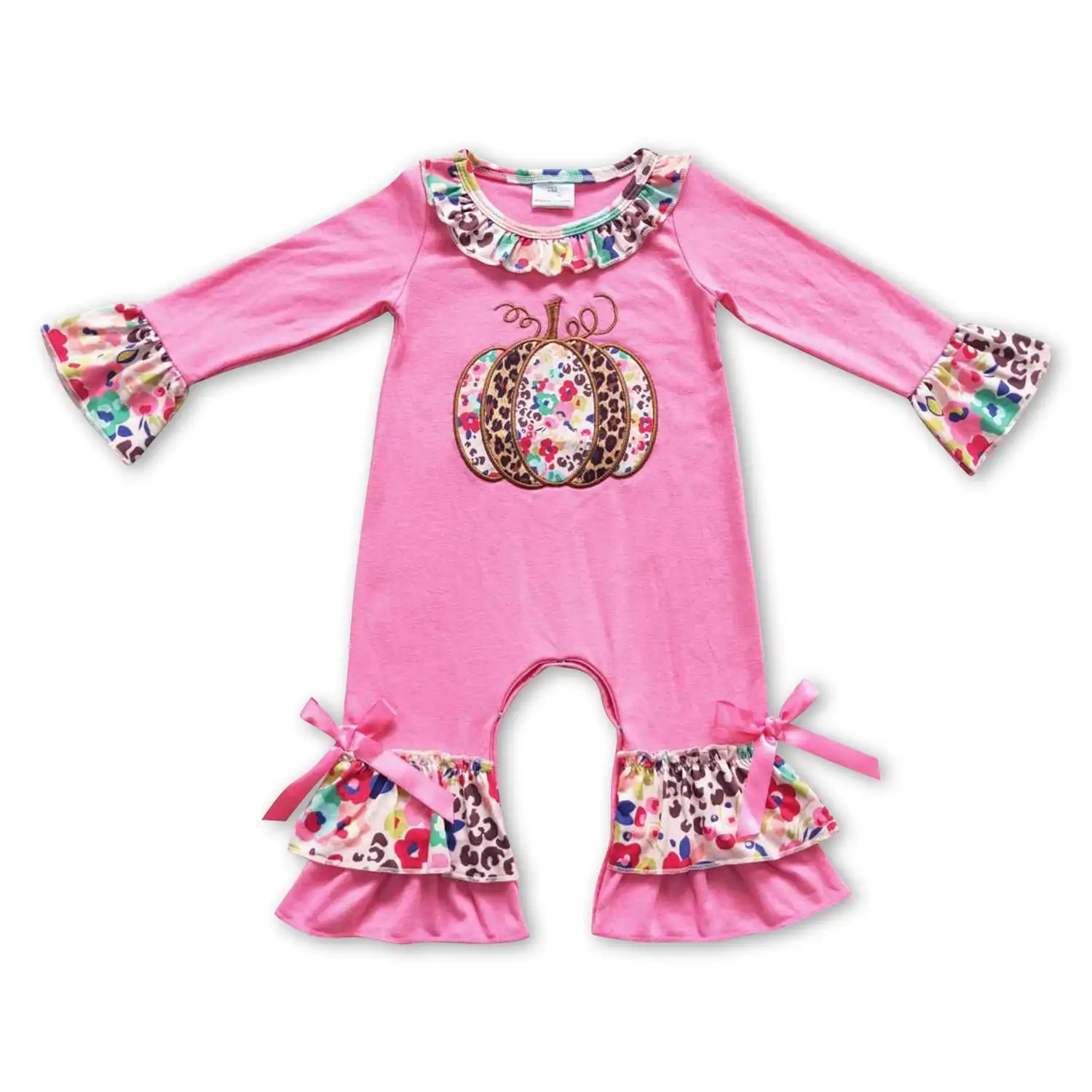 

Розовые комбинезоны с леопардовым принтом для маленьких девочек