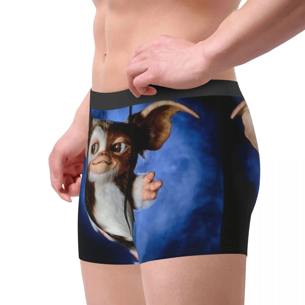 Custom Gremlins Underwear Men Stretch Gizmo Mogwai Monster Movie Boxer Briefs Shorts Panties Soft Underpants For Male