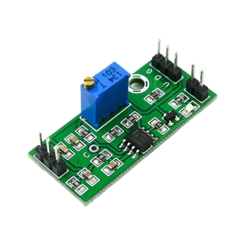 5pcs LM393 Dual Channel Comparator Board High Level Output Signal Shaping Adjustable with LED for DIY Electronics