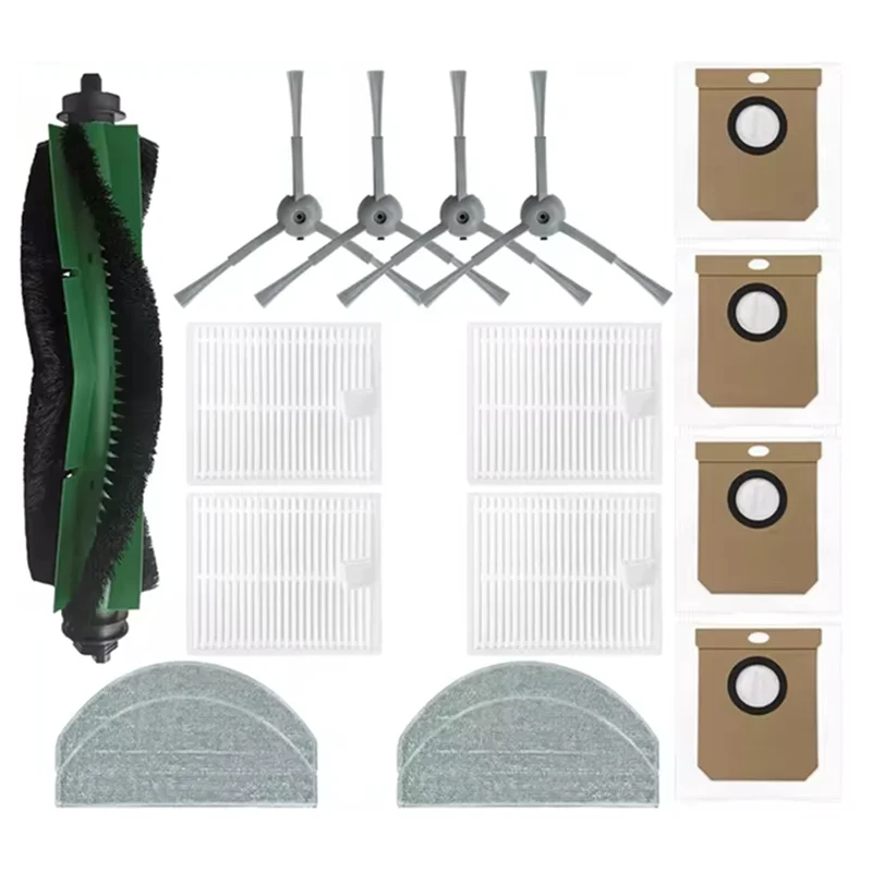 AT28-rouleau brosse latérale filtre vadrouille sac à poussière pour Conga 7490 Ultimate Genesis/7490 Ultimate Home Genesis pièces de rechange accessoires