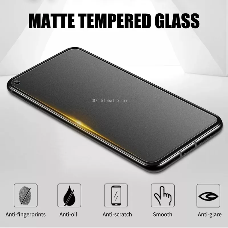 2Pieces Matte Tempered Glass For Xiaomi Redmi Note 10 9 9S 9T 9TPro 8 8T 7 Pro 5G Screen Protectors For Redmi 8A 9A 9C Glass