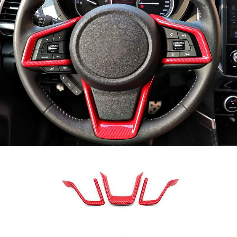 For Subaru Forester SK XV Crosstrek GT Outback Legacy BS BT Steering Wheel Cover Trim Interior Decorative Accessories