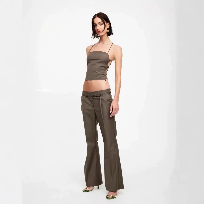 

Lioness 2025 New High-end Hot Girl Sexy Crop Top with a crop top and vest