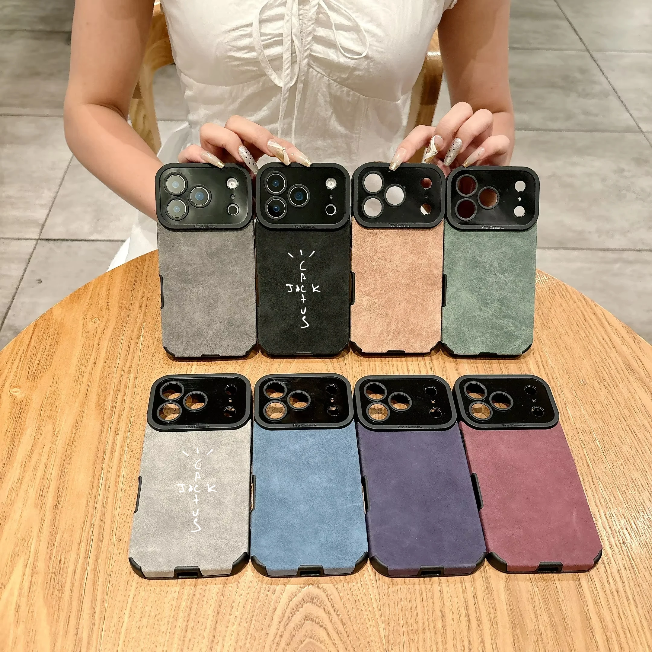 Mikrofaser-Leder-Handyhülle für iPhone 17 Air 16 15 14 Plus 13 12 11 Pro Max Cover 16e Luxus-Funda Hip-Hop-Musik-Jack-Hüllen – Detail 13