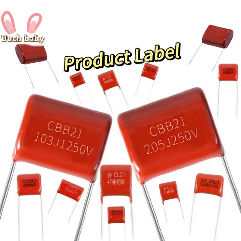 

10PCS 400V Metallized Film Capacitor 10NF 102J 103 104 154 222 223 224 332 333 334 394 472J 473J 474J CBB Capacitor 47NF 0.1UF