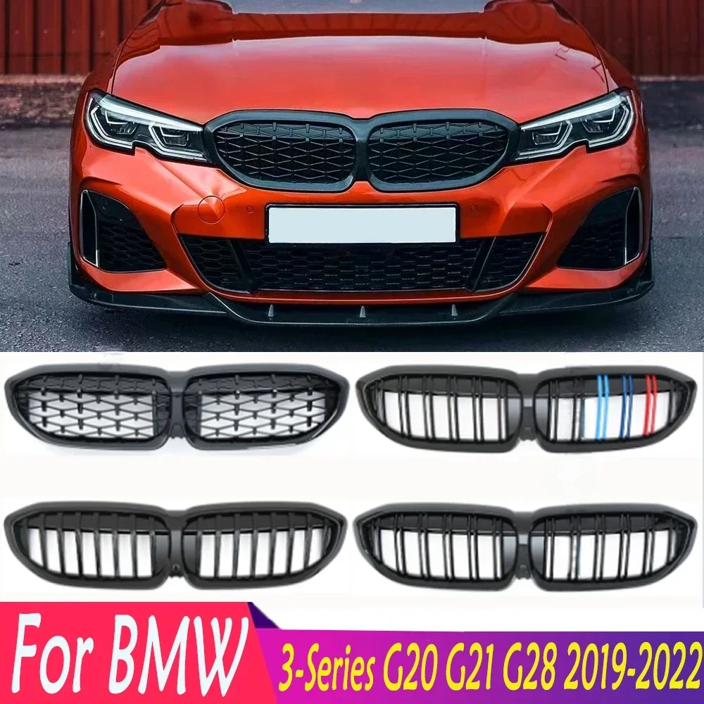 

Diamond Meteor Style For BMW 3-Series G20 G21 G28 2019-2022High Quality Front Bumper Kidney Grill Racing Grilles Car Accessories