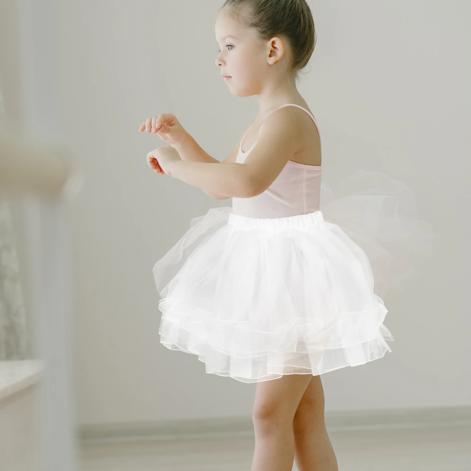 

Girls' Skirt Skirts Petticoat for Toddler Polyester Underskirt Child Kids