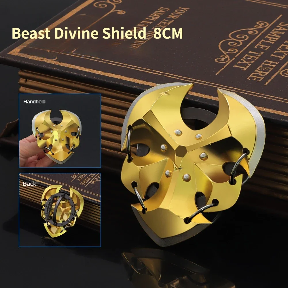 

Game Weapon Anime Surrounding 8cm Link Beast Shield Zinc Alloy Weapon Model Artwork Decoration Collection Toys Christmas Gift