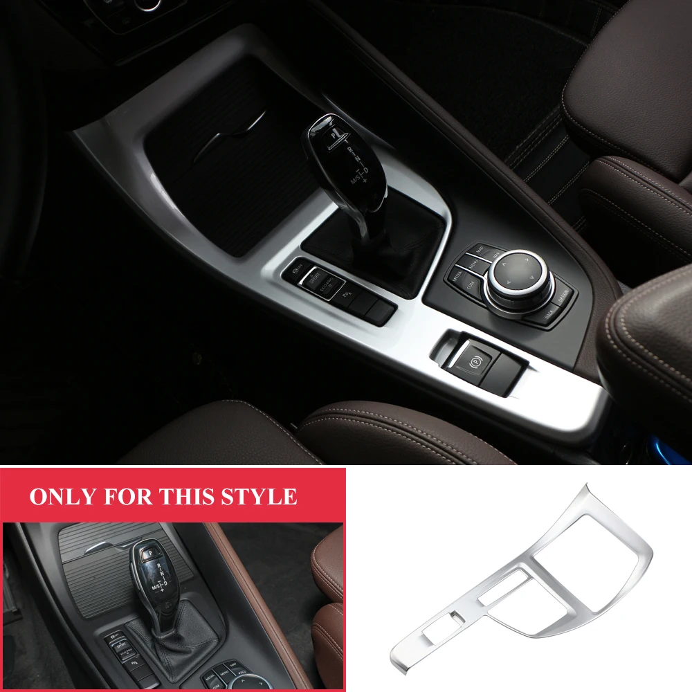 Car Center Console Gear Shift Panel Trim Stickers for BMW X1 F48 X2 F39 2016-2022 Interior ABS Upgrade Accessories