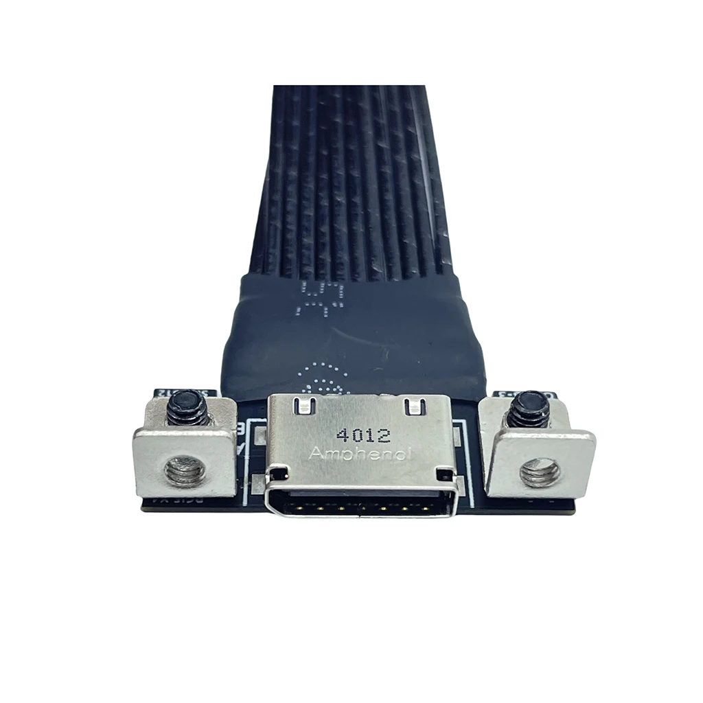 Für M.2 auf Oculink 4i Verlängerungskabel für PC Desktop für M2 Mkey NVME auf SFF8612 Adapterkabel PCIe 4.0X4 Gen4 versilbert – Detail 12