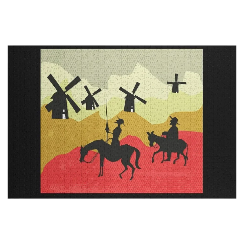 

Tilting at windmills, Don Quixote Jigsaw Puzzle Personalize Personalized Gifts Customized Gifts For Kids Puzzle