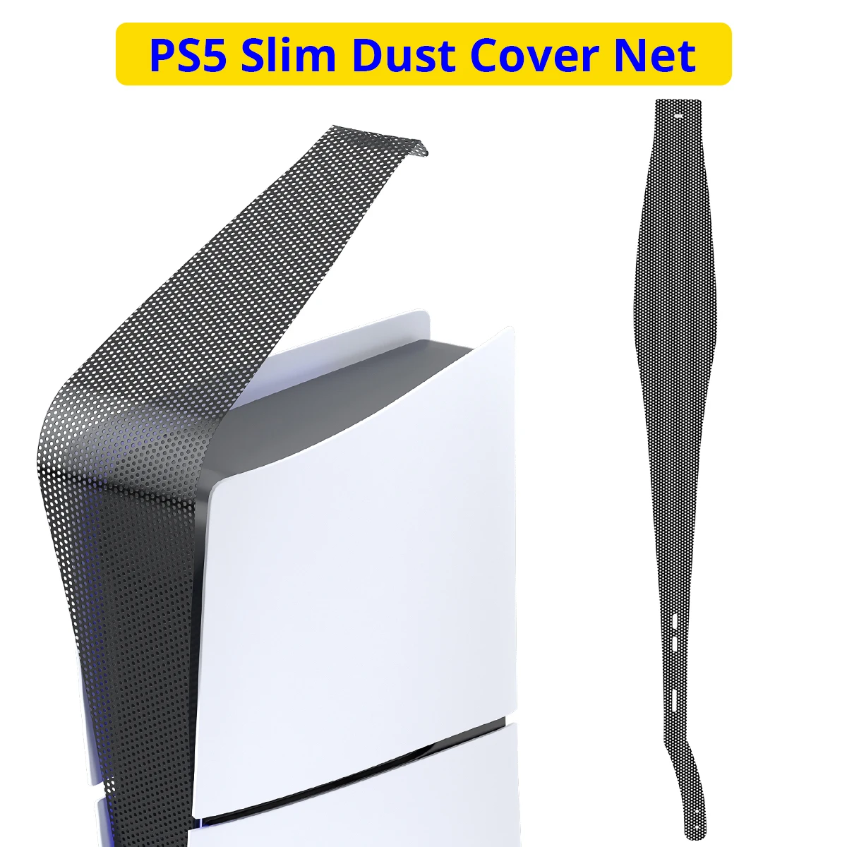 

PS5 Slim Dust Filter Compatible with Digital Disc Edition PVC Material Flexible Durable Mesh Cover Dustproof Anti-scratch Net