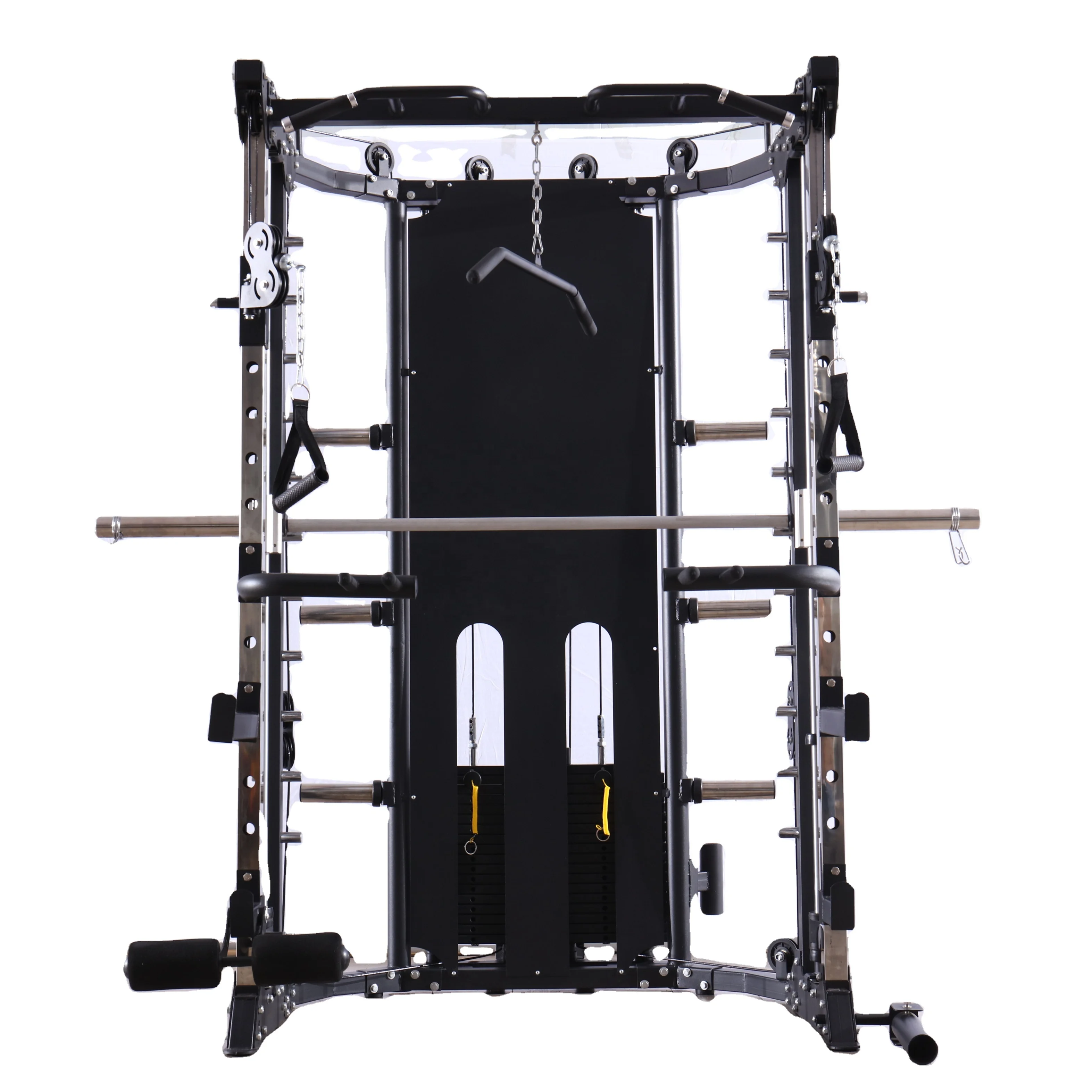 

Indoor Professional Cable Crossover Multi Functional Power Cage Squat Rack Trainer Gym Smith Machine