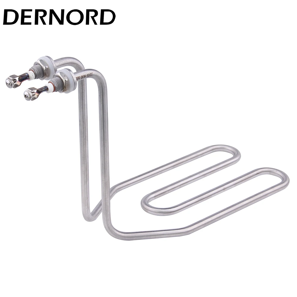 Fritadeira De Óleo Profundo Elétrica De Aço Inoxidável, Elemento De Aquecimento, Dérmica 220V, 2KW, 304 U-Shape Water Heater