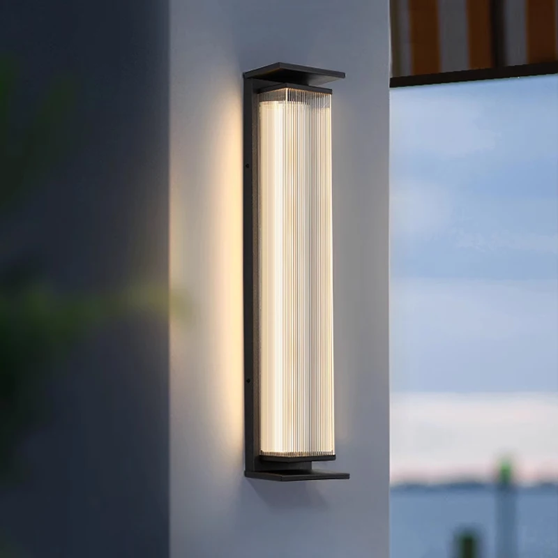 

Outdoor wall lamp waterproof outdoor terrace hotel villa door exterior wall column modern minimalist courtyard lamp wall lights