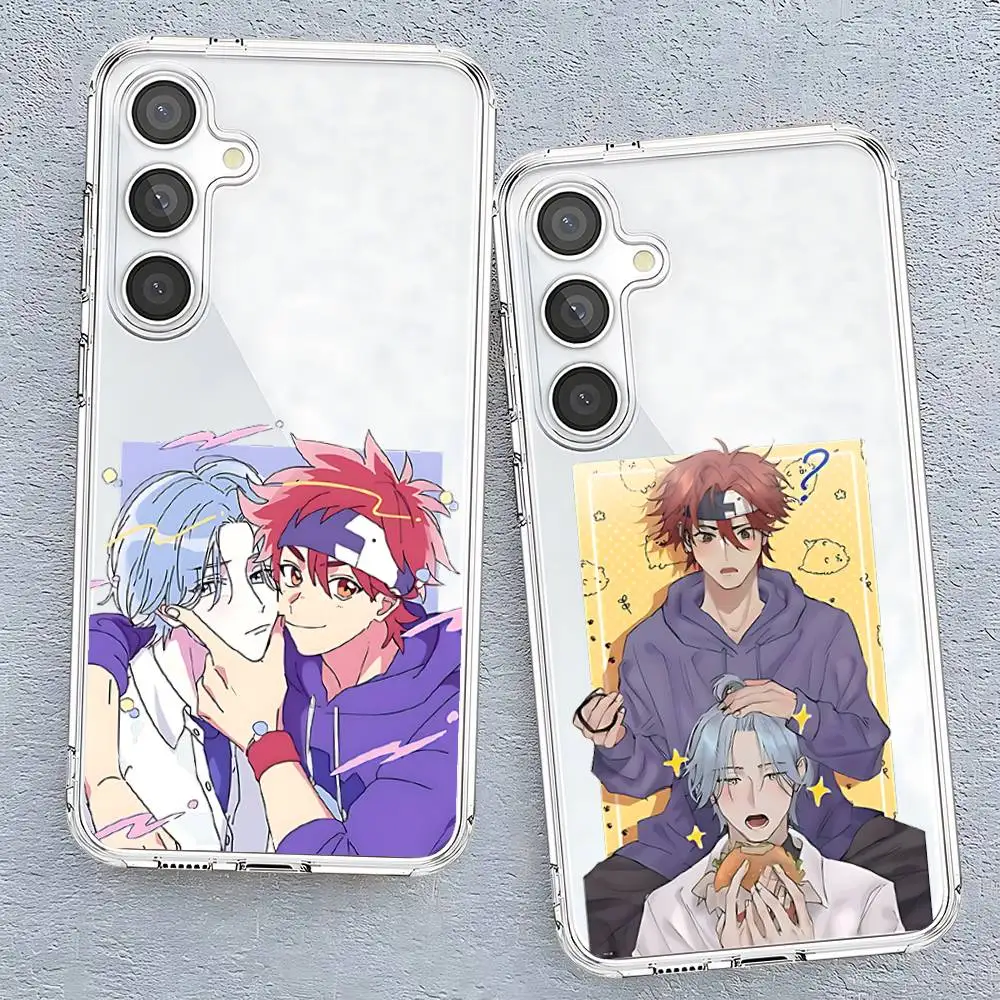 Amine S-SK8 The Infinitys Custodia per telefono trasparente anti-impronte per Samsung Galaxy A52, A12, A51, S24, S23, S22ULTRA, S21 Edge, S20LI