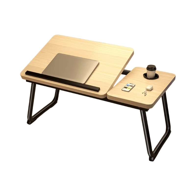 Sturdy Wooden Desktop Foldable Adjust Desk Space Saving Foldable Laptop Table Suitable for Students Remote Workers high quality