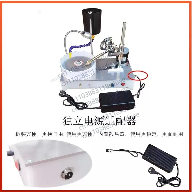 

Gemstone polishing machine, shaping machine, DC infinite speed angle grinder