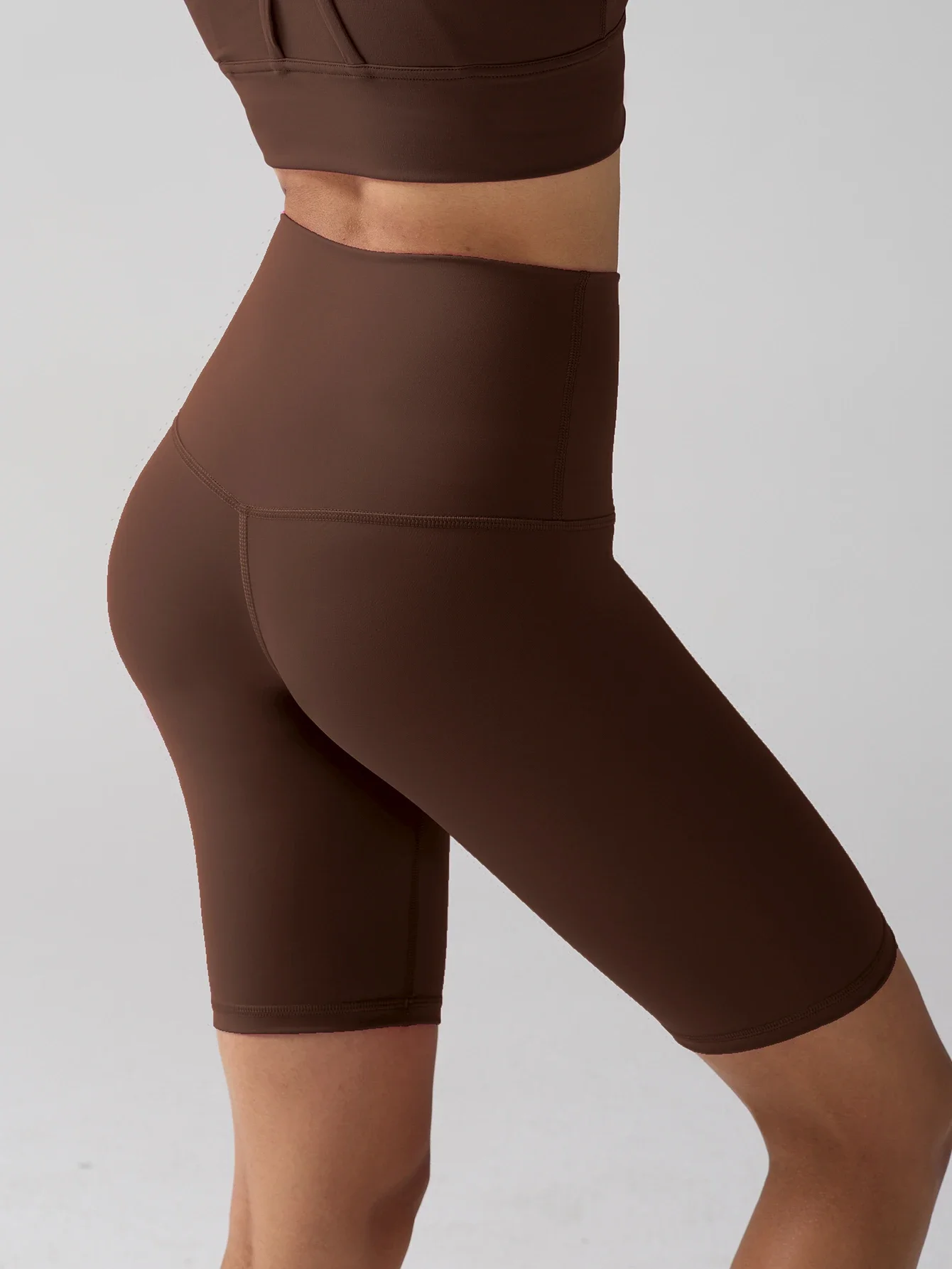 Summer Women's High Waisted Yoga Shorts High Elasticity No Awkward Lines Hip Lift Running Outdoor Cycling Fitness Sports Shorts
