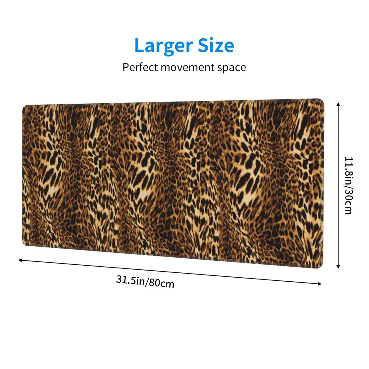 Leopard Skin Large Mouse Pad Computer Keyboard Mouse Mat Gaming PC Laptop Desk Mat Office Accessories Table Mats