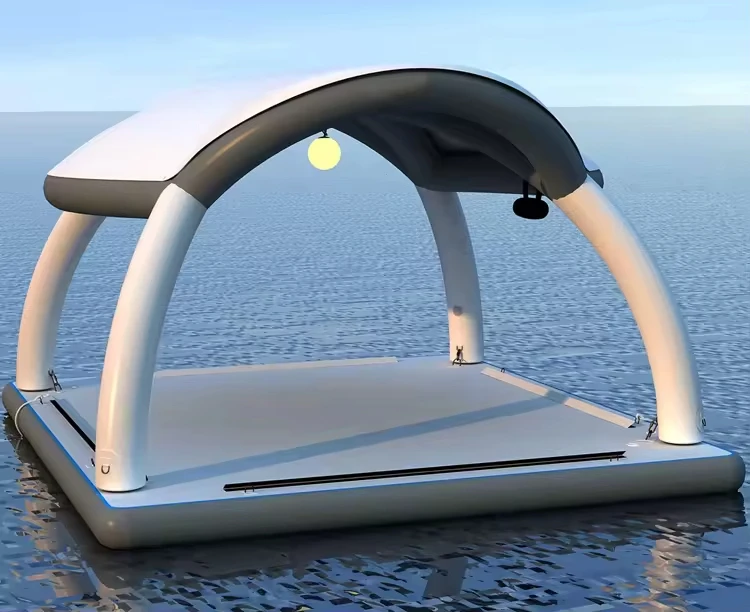 Outdoor Island Inflatable Sea Jet Ski Dock Water Floating Dock Inflatable Swim Deck Platform Dock
