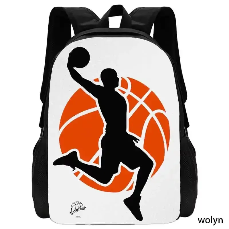 Zaino scolastico con stampe di basket per la scuola materna, borse da scuola sportive dei cartoni animati per ragazzi, zaino leggero per bambini per la scuola