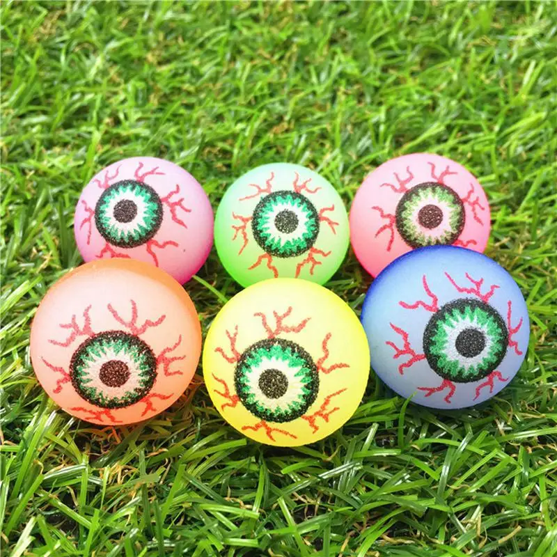 ﻿ 10/20PC Eye Ball Glowing Bouncy Eyeball Horror Scary Halloween Party Favor Giveaways Carnival Haunted Decoration Children Gift