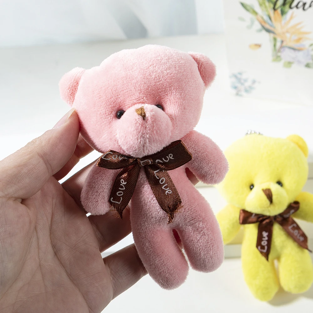 봉제인형 곰돌이 12CM 봉제완구 미니 곰인형 소녀 가방 펜던트 열쇠고리 어린이 선물 봉제인형