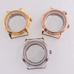 40mm Sapphire Glass Fit NH35 NH36 NH34 Movement Gold/Rose gold/Silver Watch Case