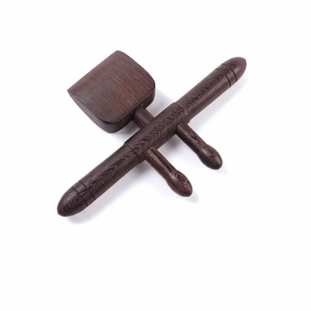 Hand-Held Solid Wood Gua Sha Scraper Muscle Relaxation durable Massage Tool traditional portable Meridian Massager Body Scraping
