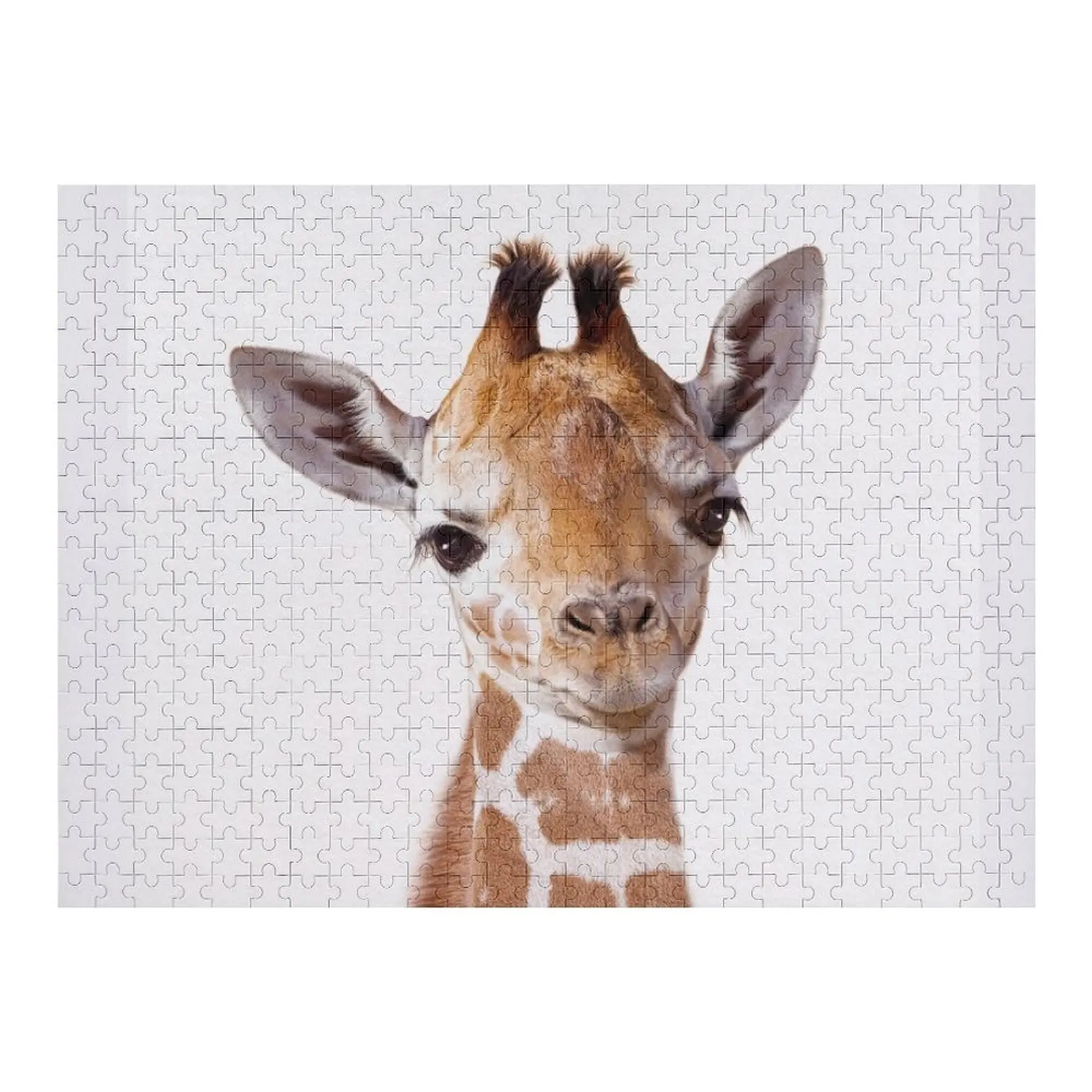 

Baby Giraffe, Baby Animals Art Print by Synplus Jigsaw Puzzle Personalized Gift Married Wooden Name Puzzle