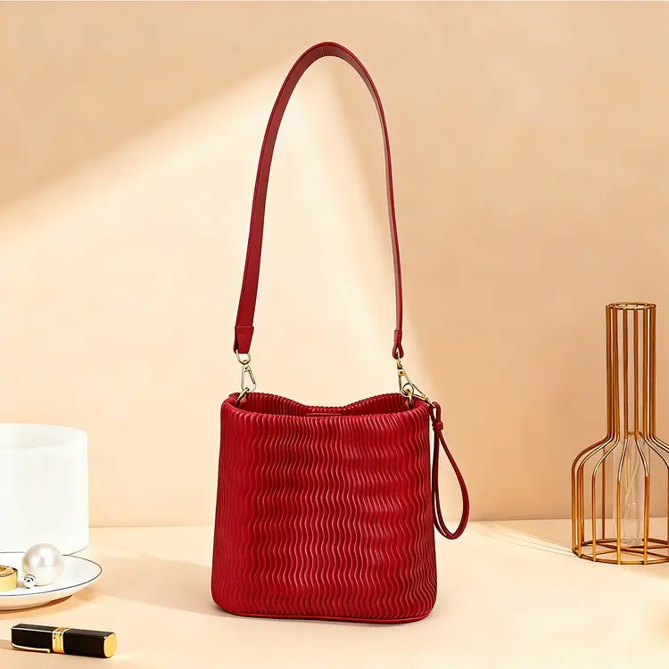 

2026 New Arrival Women's Commute Bag High-end Large Capacity Shoulder Crossbody Bucket Tote Bag for Ladies