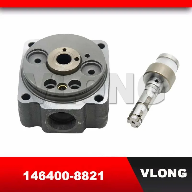 VLONG Diesel High Pressure Fuel Pump Head Rotor VE 4/9L 9MM Left 4 Cyl Rotor Head For ISUZU 4FC1 Forlift 1464008821 146400-8821