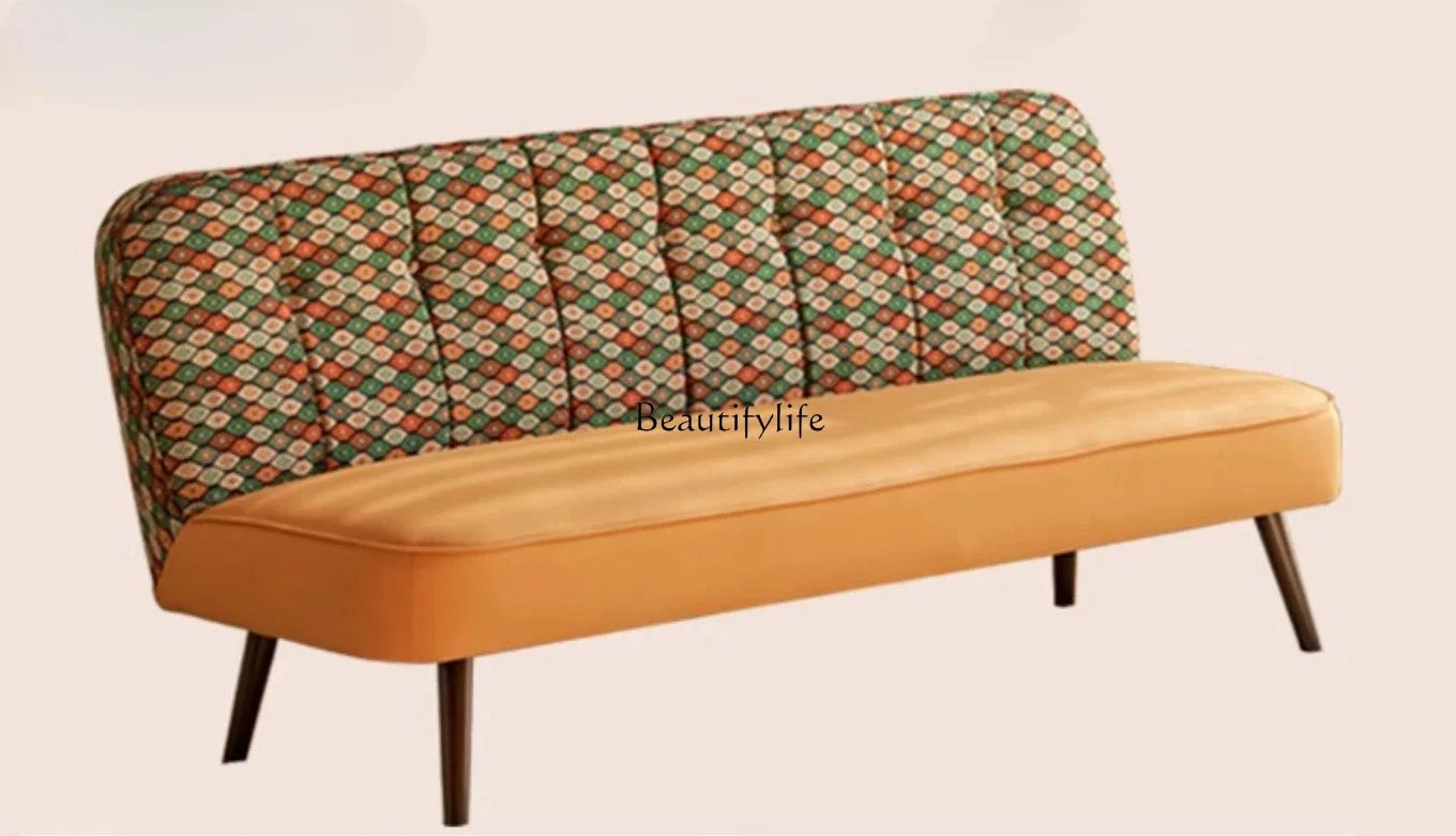 

LAmerican Fabric Sofa Small Apartment Bedroom Clothing Store Reception Retro Leisure Combination Sofa
