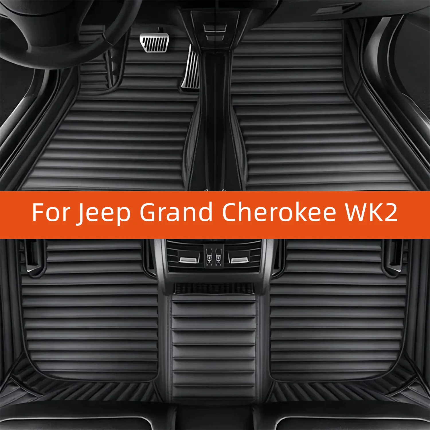 

Custom Leather Car Floor Mat For Jeep Grand Cherokee WK2 2013 2014 2015 2016 2017 2018 2019 2020 Car Mat Interior Accessories