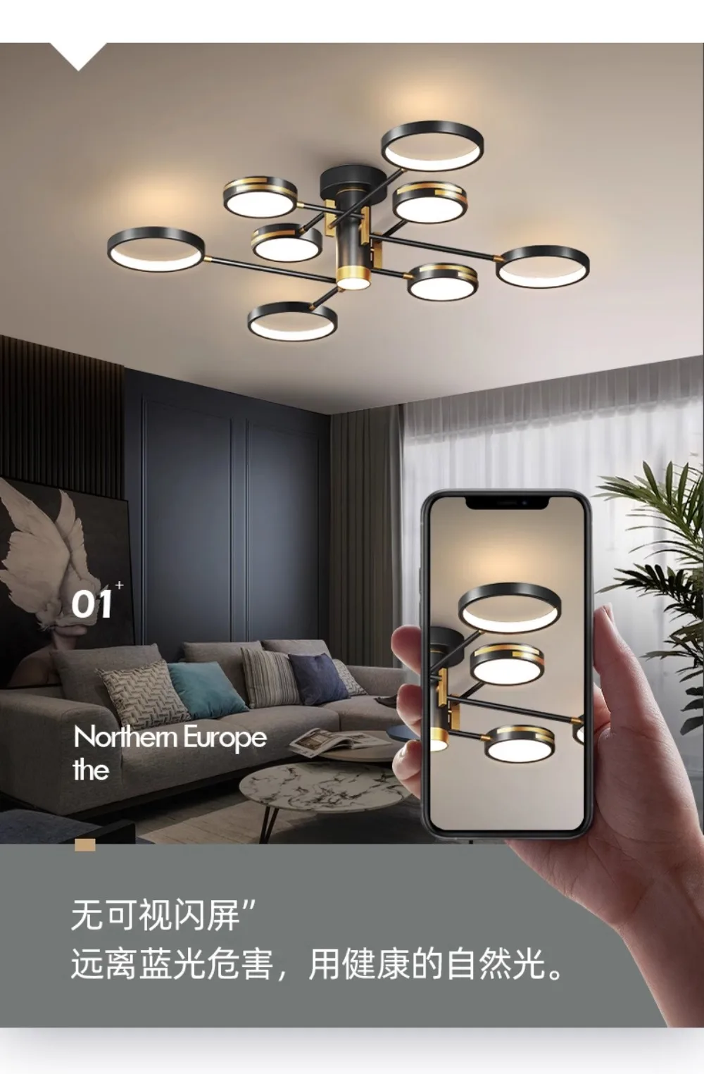 Imagem -02 - Modern Indoor Led Lustres Home Decoração Brilho Iluminação para Quarto Criança Estudo Jantar Sala de Estar Luzes Luminária Lâmpadas