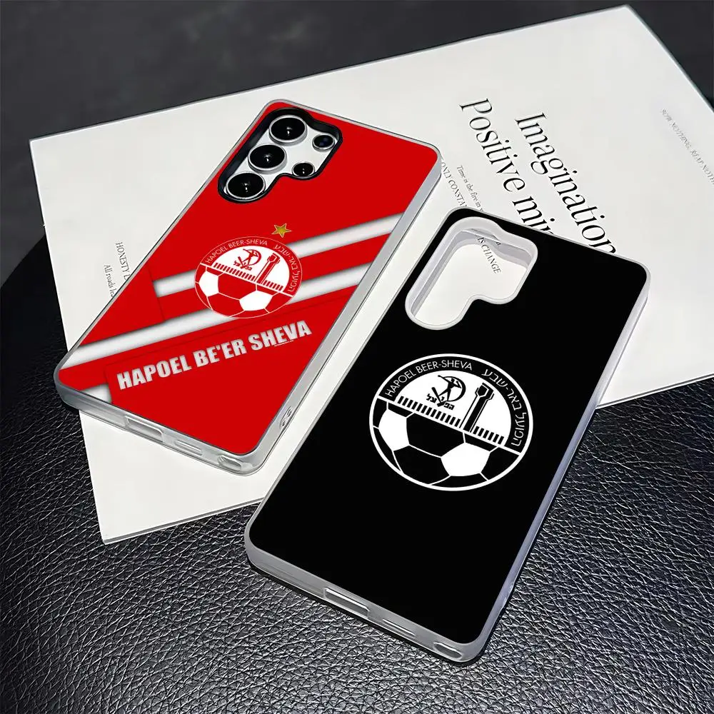 Israeli Hapoel Be'er Sheva Phone Case for Samsung S26 S25 S24 S23 S22 S21 FE Plus Ultra Black 2-in-1 Jelly silicone case