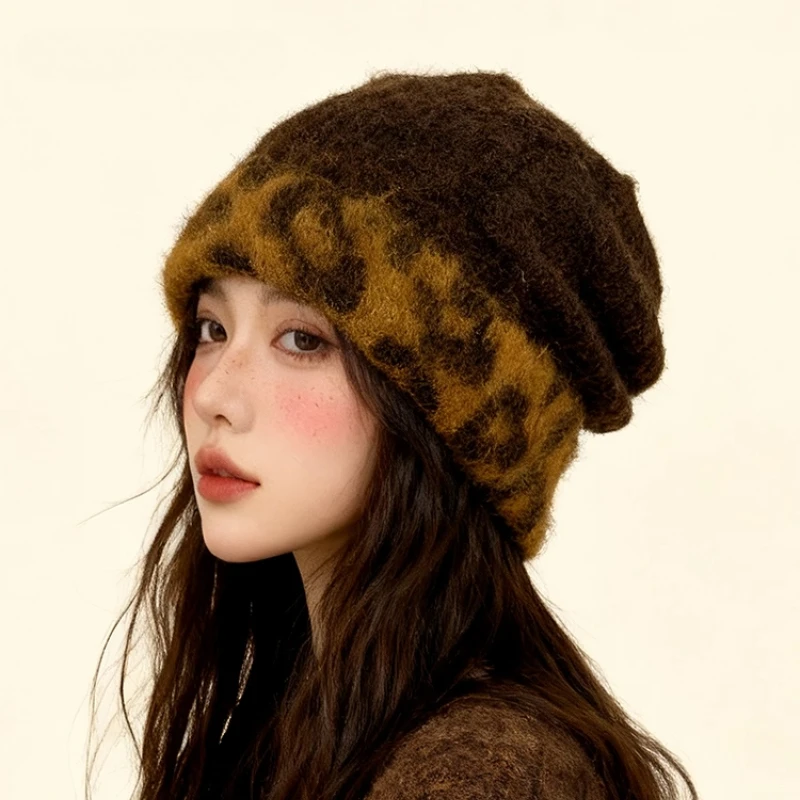 قبعات صوفية دافئة عصرية ومتعددة الاستخدامات للخريف والشتاء قبعات Skullies Beanies المحبوكة غير الرسمية للنساء #6