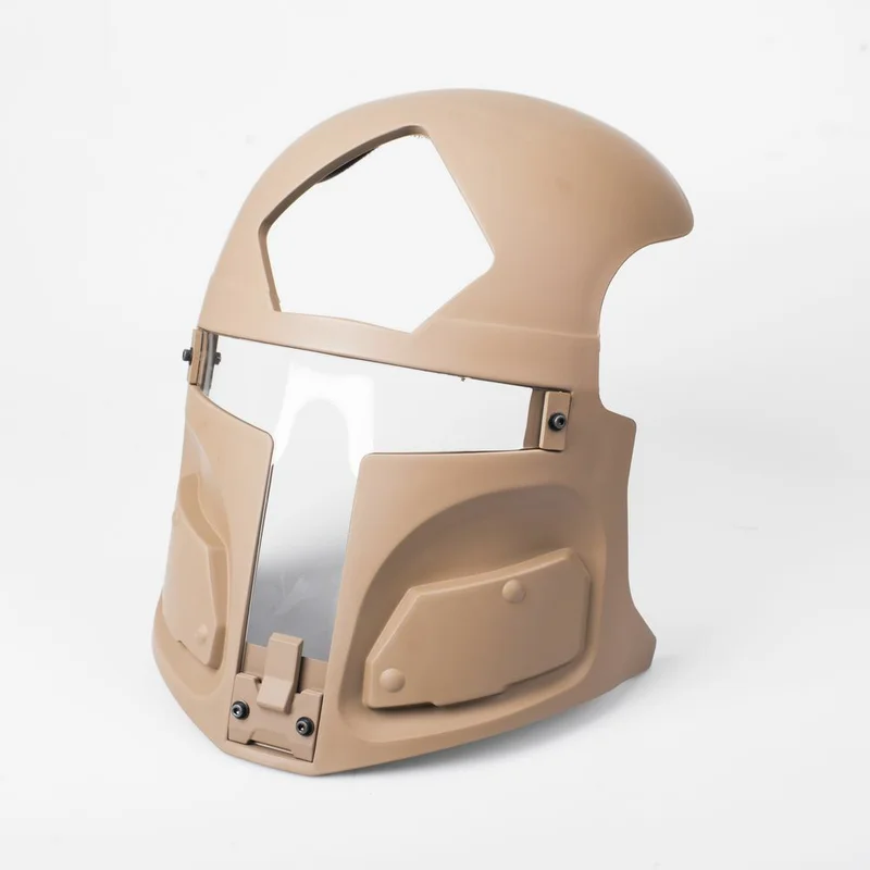 خوذة بحرية تكتيكية، قناع خيال علمي، قناع رياضي كامل للوجه، عدسة سوداء