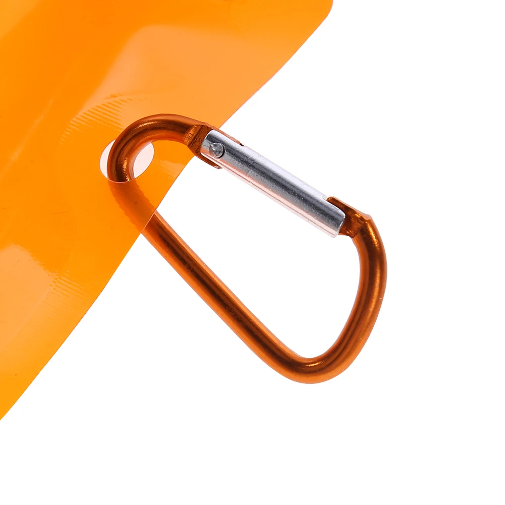 أكياس مياه الشرب القابلة للطي مقصف قابل للطي مع مشبك زجاجة مياه للسفر مانعة للتسرب للتخييم والمشي لمسافات طويلة والسفر وصالة الألعاب الرياضية