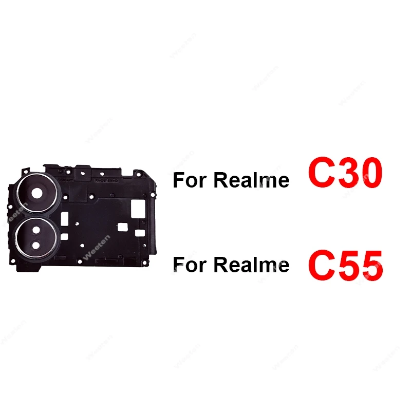

Для Realme C30 C55 антенна, крышка материнской платы, верхняя крышка материнской платы, сигнальная Wi-Fi рамка с деталями объектива