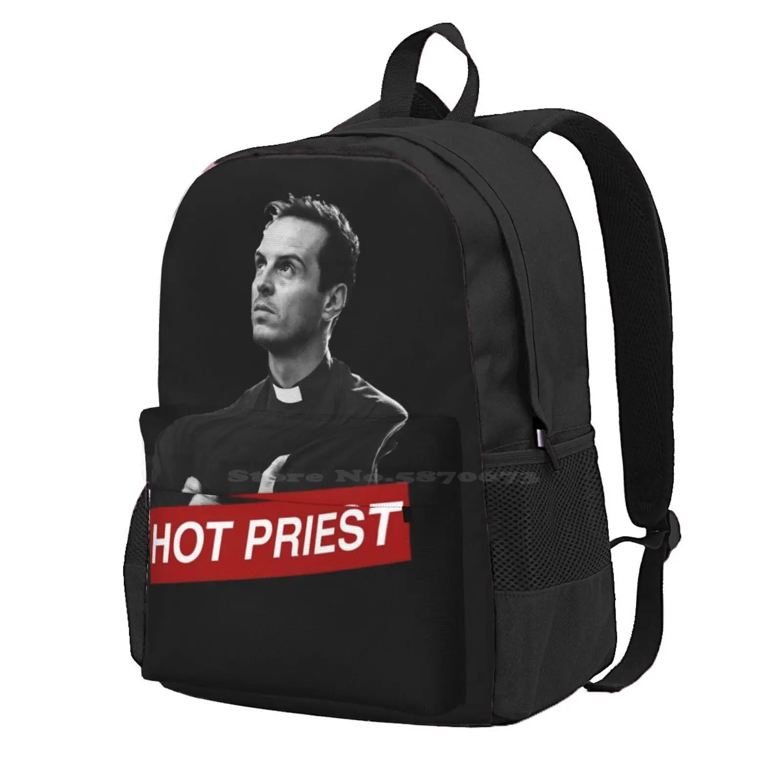 Hot Priest Amen Hot Sale Schoolbag Backpack Fashion Bags Phoebe Waller Bridge Andrew Fleabag Hot Priest Father Amen Religion Tv