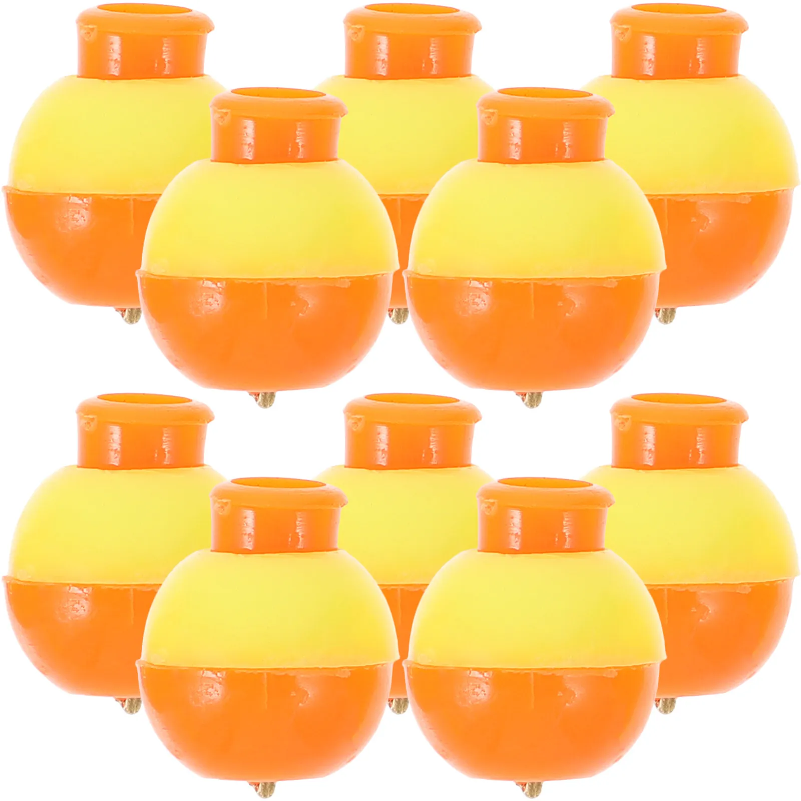 

20Pcs Round Fishing Bobbers High Buoyancy Sensitive Floats Easy to Spot Sturdy Integral Connection for Freshwater Catfishing Ice