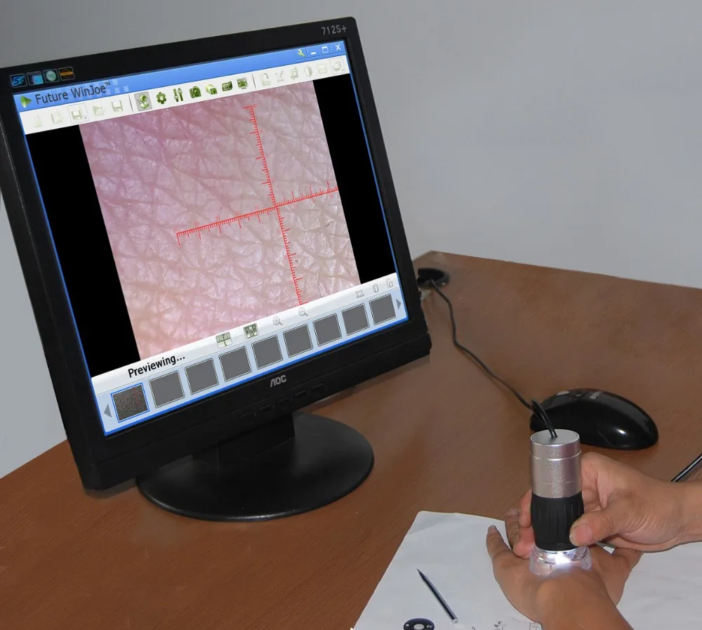 Patent portable USB digital skin microscope for skin analyze