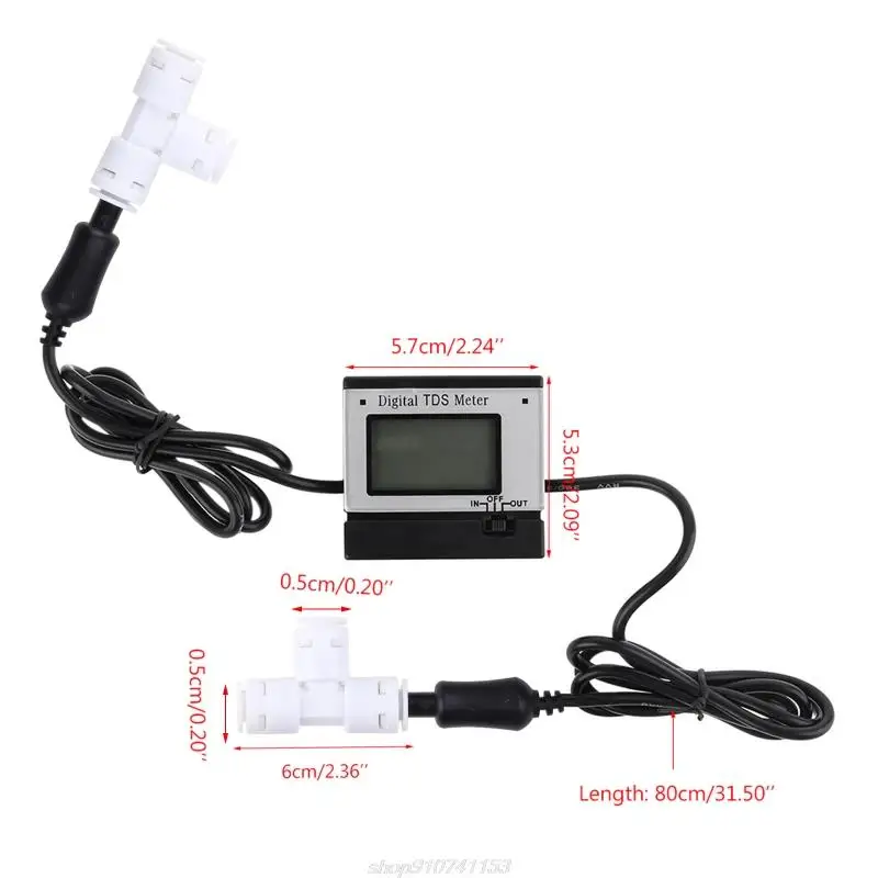 Imagem -06 - Medidor Água Digital Tds 01999ppm Qualidade Monitor Tester Maneira Dupla Ponta Prova Alto Nível 1mg l Ppm Precisão Mais Ar21 22 Dropshipping