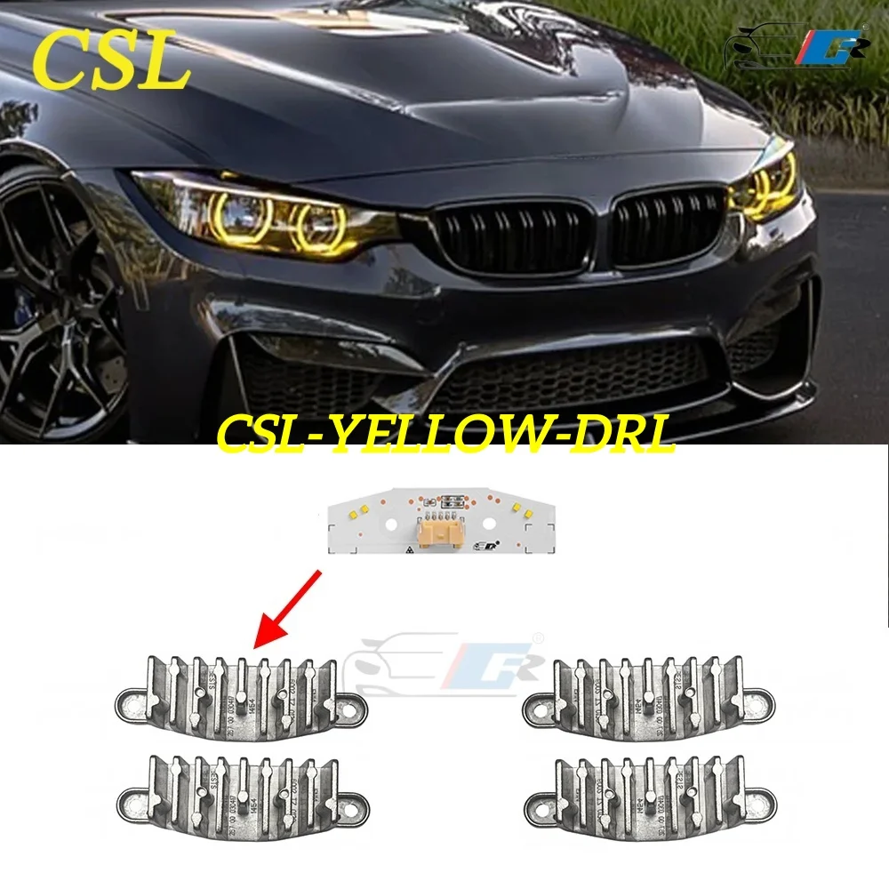 

FULOWAY M3 M4 Yellow DRL Modules for 2014-2017 F36 F32 F82 F80 F33 LCI 430i 440i 420i -Adaptive Headlight Daytime Running Light