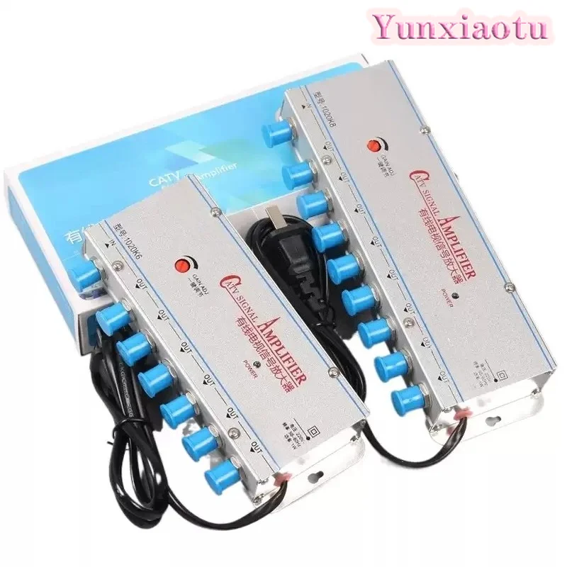 Cable TV Signal Amplifier One Point Four Six Eight Splitter Analog Digital Home Enhancer