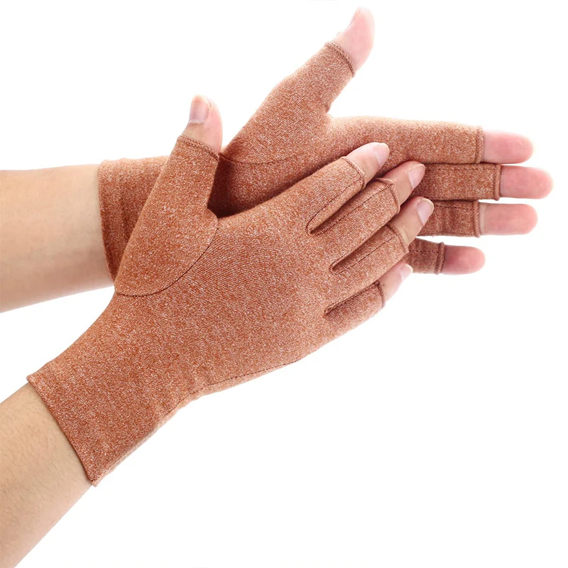 النساء الرجال نفق الرسغ الروماتيود التهاب الأوتار أصابع اليد الإبهام ضغط قفازات الأرجواني 1 زوج قفازات التهاب المفاصل