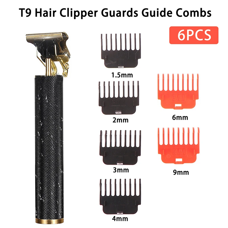 

1inch 1 Set T9 Hair Clipper Guards Guide Combs Trimmer Cutting Guides Styling Tools Attachment Compatible 1.5/ 2/ 3/ 4/ 6/ 9mm